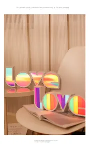 LED lichtbak LOVE letter licht voor romantisch huwelijksaanzoek vakantiegeschenken en interieurdetail.