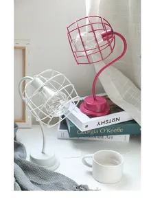 LED retro decoratieve bureaulamp USB kooi stijl tafellamp voor studenten slaapkamer en studeerkamer