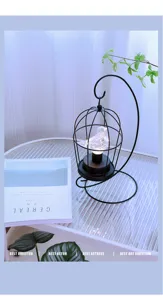 Creatief LED ijzeren vogelkooi nachtlampje romantische sfeerlamp voor slaapkamer decor.