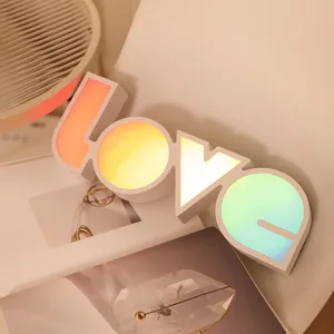 LED Love Letter Nachtlampje Lichtbak Kleurrijke Gekleurde Huisdecoratie Cadeau Ideeen