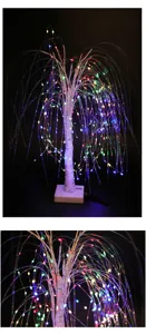 LED Birgenbaum Licht mit bunten Faseroptikweidenzweigen fur Schlafzimmer Zimmer Dekor.