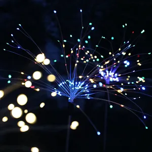 Solar Firework Lights Outdoor Waterproof LED String Lights For Garden Yard Path Landscape Decoration Solar Powered Fairy Lights