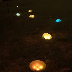 Zonne-energie LED stenen lampen voor tuin gazon landschap buiten decoratieve verlichting