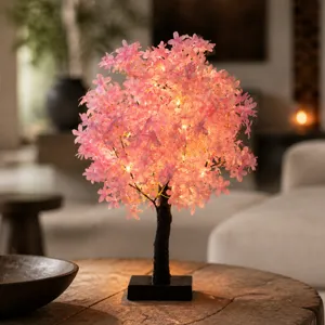 LED Kersenbloesem Boom Lamp Roze Bloem Nachtlampje voor Slaapkamer Huis Decor