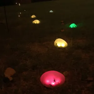 Zonne-steen licht LED buiten tuin gazon landschap verlichting decoratieve kiezelsteen lamp nacht