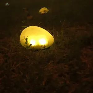Zonne-steen gazonlicht LED waterdichte buiten tuin landschapsverlichting warme gloed kiezel