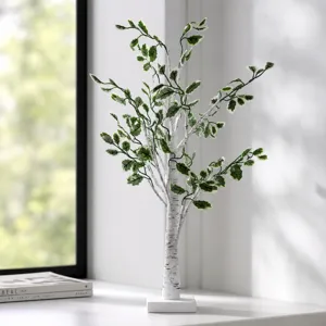 Lámpara LED decorativa de árbol de abedul para iluminación de dormitorio interior