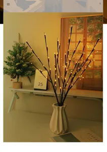 LED Zweig Licht warme Lichterkette künstlicher Baum Lampe für Schlafzimmer Dekor