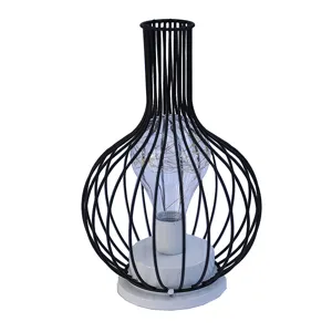 Moderne Metalldraht dekorative Tischlampe LED Nachtlicht für Bar und Zimmerdekoration.