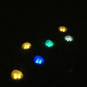 Zonne-energie LED stenen gazonlicht voor buiten tuinen landschap verlichting detail