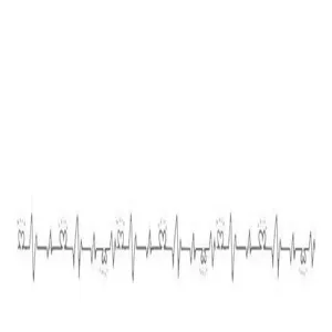 Minimalistisch hartslag ECG lijn grafisch ontwerppatroon detail voor moderne decoratie.