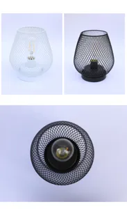 Metal mesh LED tafellamp creatief nachtlampje voor slaapkamer woonkamer interieurdecoratie