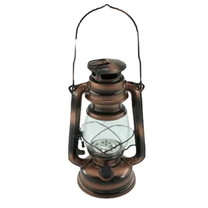 Retro Solar LED Campinglaterne, tragbare Outdoor Vintage Lampe mit dimmbarem Licht.