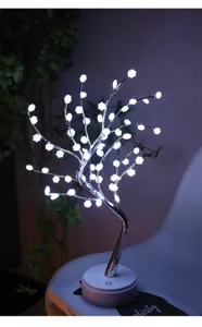 LED decoratieve boom lamp romantische slaapkamer nachtlampje USB gevoede sfeer verlichting