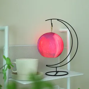 Lampe Lune 3D Veilleuse Changement de Couleur Ambiance De Chevet Décoration De Noël