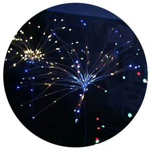 Solar firework lights outdoor LED garden decorative lights string lights with starry night effect.