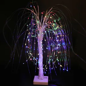 LED Birkenbaum Lampe für Raumdekoration Schlafzimmer Beleuchtung mit bunten Zweigen