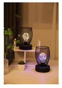 Noordse LED ijzeren tafellamp romantisch slaapkamer nachtlampje minimalistische decoratie