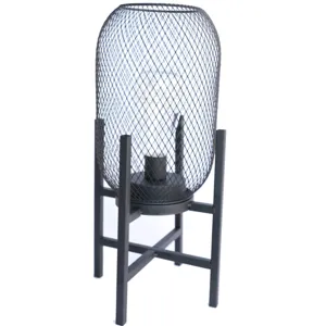 Modern metal mesh lantern table lamp decorative night light for bedroom bedside lighting home decor