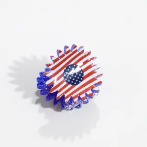 Mini pince à cheveux drapeau américain, accessoire patriotique rouge blanc bleu pour femmes.
