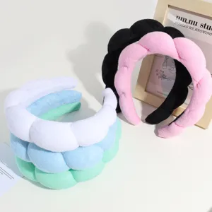 Thick sponge headband padded cloud hair hoop fashion makeup face wash hair accessories for women