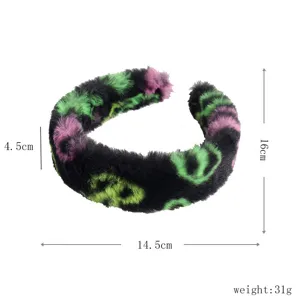 Flauschiges Plüsch Stirnband für Damen, weicher Haarreif für Gesichtswäsche und süßen Style.