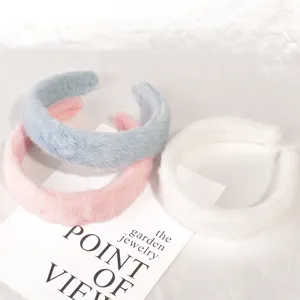 Koreanischer Plüsch Haarreif weicher flauschiger Kopfschmuck für Gesicht waschen Make-up Zubehör