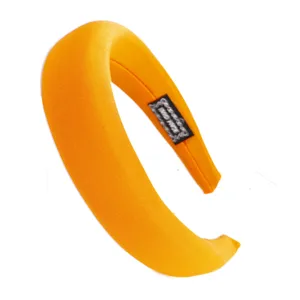 Thick sponge velvet headband in bright yellow, comfortable daily hair accessory for women.