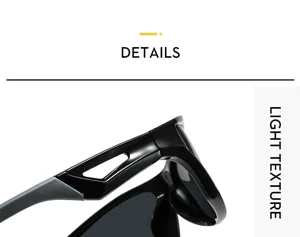 Gros plan detail de lunettes de soleil sport cyclisme plein air avec cadre noir protection UV.