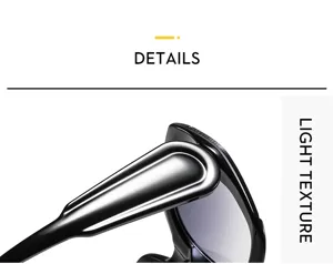 Vue détaillée de lunettes de soleil tendance pour femmes avec branches métalliques chic.