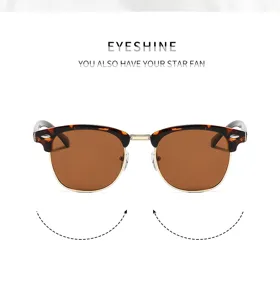 Retro Metall Nieten Sonnenbrille für Damen und Herren, stilvoll Outdoor Fahren Sonnenschutz.
