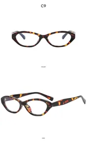 Lunettes de soleil cat eye vintage mode pour femmes, monture optique écaille chic.