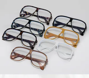Occhiali retrò con montatura grande stile europeo e americano moda versatile.