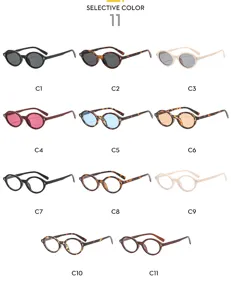 Retro fashion round sunglasses for men and women, classic vintage rivet uv protection eyewear.