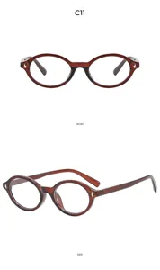Classic retro round optical glasses frame with stylish rivet details, elegant brown tortoise shell.