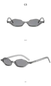 Gafas de sol poligonales de montura pequeña para hombre y mujer, estilo retro protección UV.