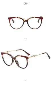 Retro large frame cat eye sunglasses with tortoise shell red accent and chic heart temples.