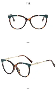 Oversized cat eye sunglasses for women vintage tortoise shell metal heart temples eyewear