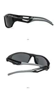 Lunettes de soleil cyclisme sport detail vue laterale et arriere protection UV.
