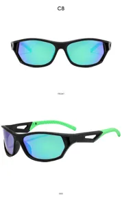 Lunettes de soleil sport velo vue detail face et cote avec protection UV monture.