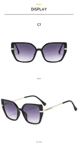 Große Oversize Katzenauge Sonnenbrille Retro Vintage stylische Brille Streetwear Mode