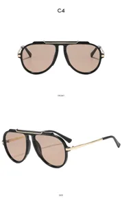 Modische große Piloten-Sonnenbrille für Damen und Herren, Outdoor UV-Schutz Sonnenbrille.