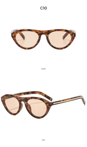 Lunettes de soleil ovales œil-de-chat rétro pour femmes, mode conduite, superbes détails.
