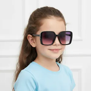 Occhiali da sole quadrati bambino protezione UV esterno moda bebè stile quotidiano