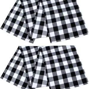 Modern Minimalist Buffalo Plaid Table Runner Checkered Tablecloth Cotton Decorative Fabric For Home Dining Room