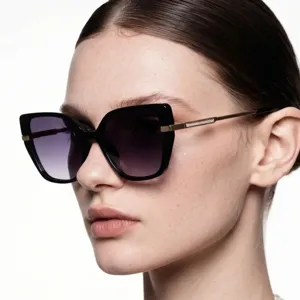 Grosse Cateye Vintage Sonnenbrille fur Damen, modische quadratische UV-Schutz Sonnenbrillen.