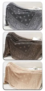Gedetailleerd overzicht geweven jacquard bankdeken met klassiek paisley-patroon in meerdere kleuren.