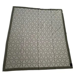 Geometric pattern woven jacquard blanket airline travel blanket flat lay main image display