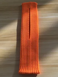 Orange knit phone bag long knit accessory fashion trend mobile pouch high grade detail
