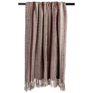 Couverture jeté tissée jacquard à franges style bohème canapé lit décoration maison